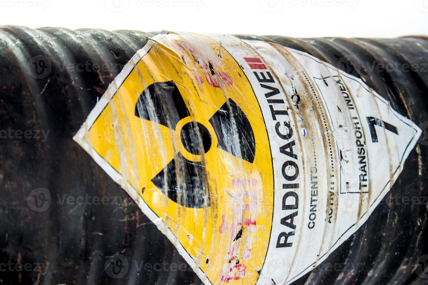 Steel container of Radioactive material photo