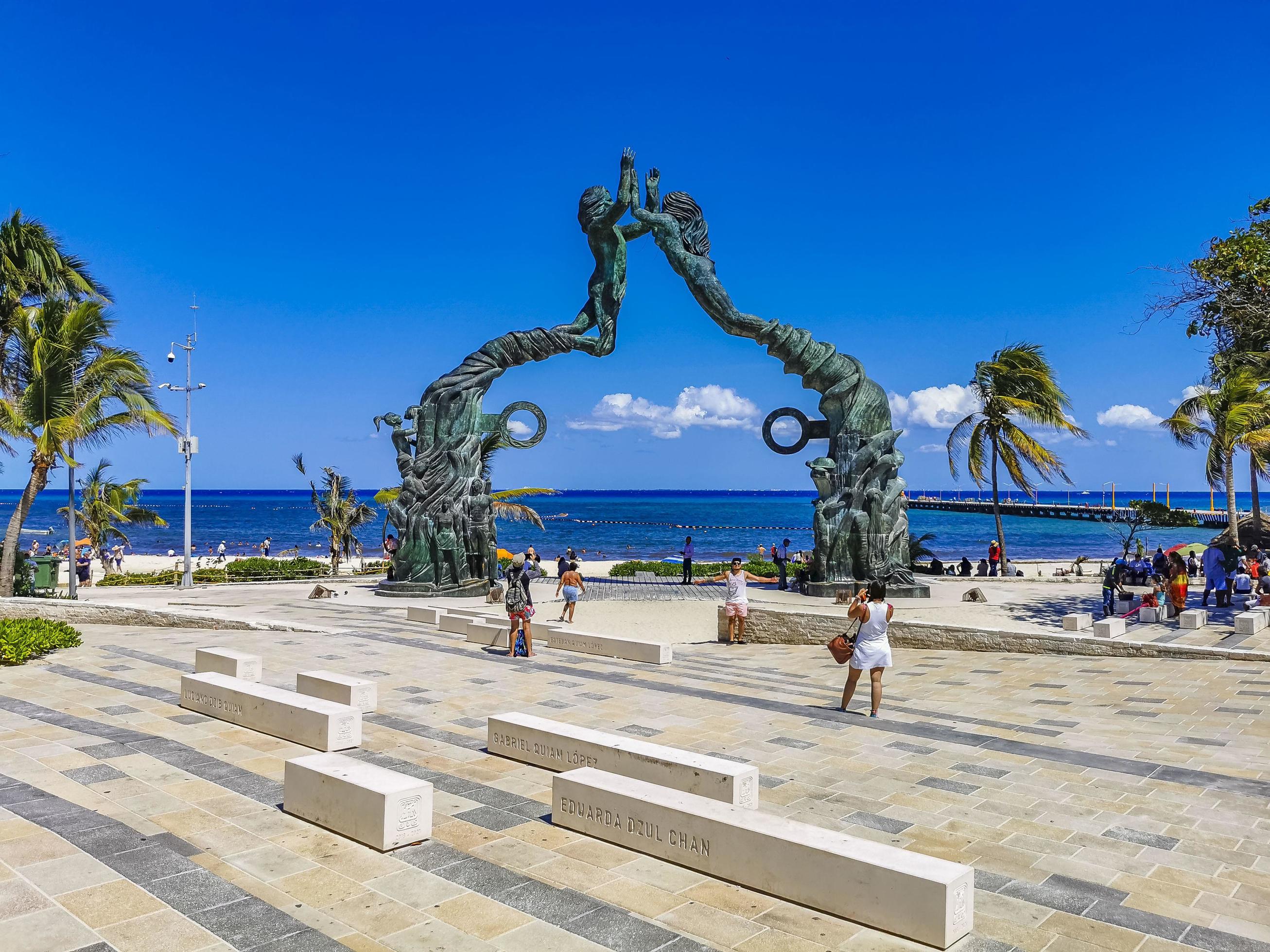 Playa del Carmen Quintana Roo Mexico 2022 Portal Maya in the Fundadores