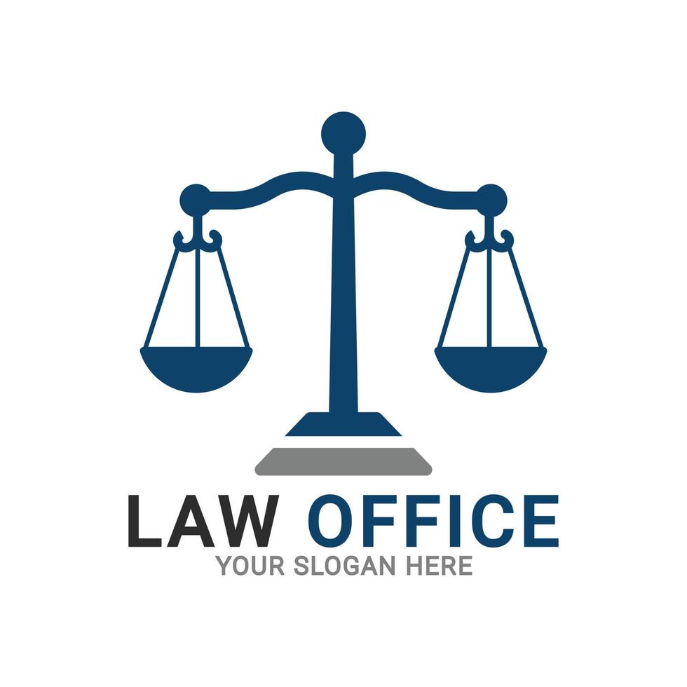 logotipo de la oficina de abogados, vector del logotipo de la firma de abogados, plantilla de logotipo legal