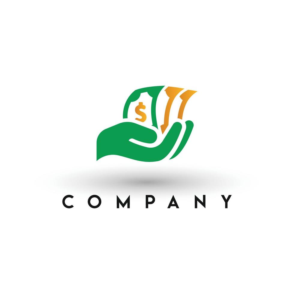 Make Money with hand Logo, business money logo, Finance consultant ...