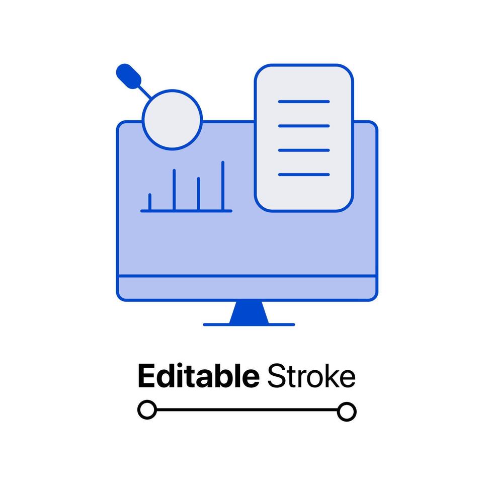 Dashboard vector line icon.  dashboard icon. SEO dashboard website symbol glyph 10509621