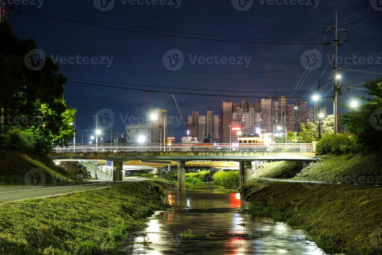 Korea, South Chungcheong Province, Cheonan Night View photo