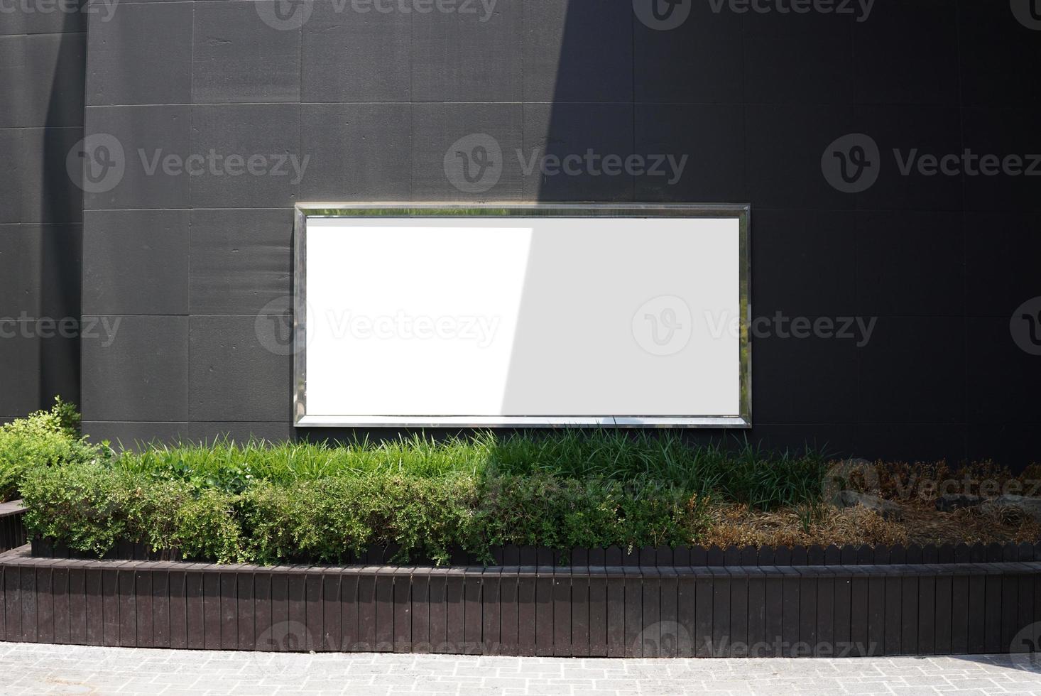 Advertising poster board outside department store photo