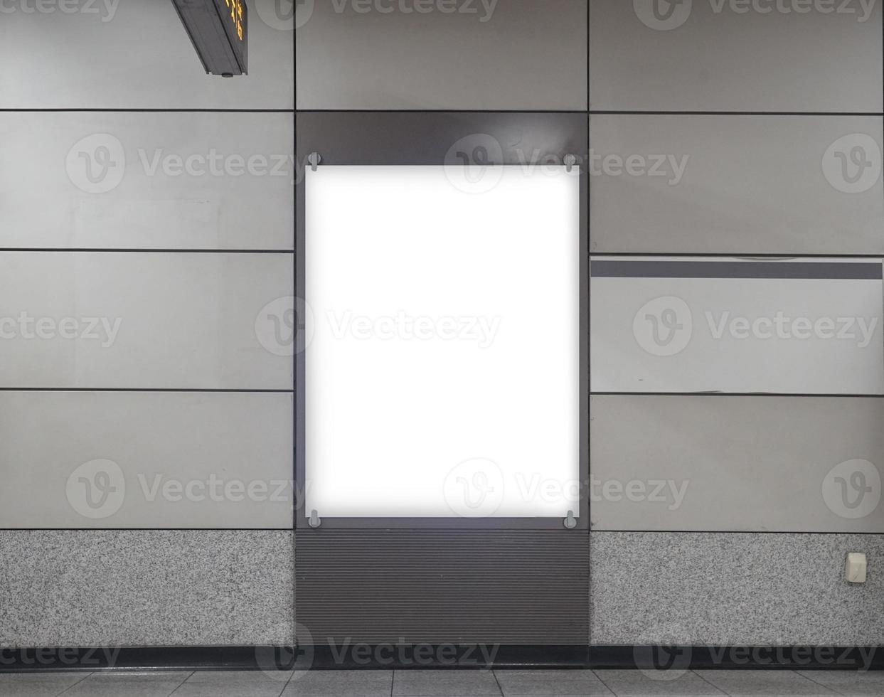 Subway Scenery and Advertising Mockup photo