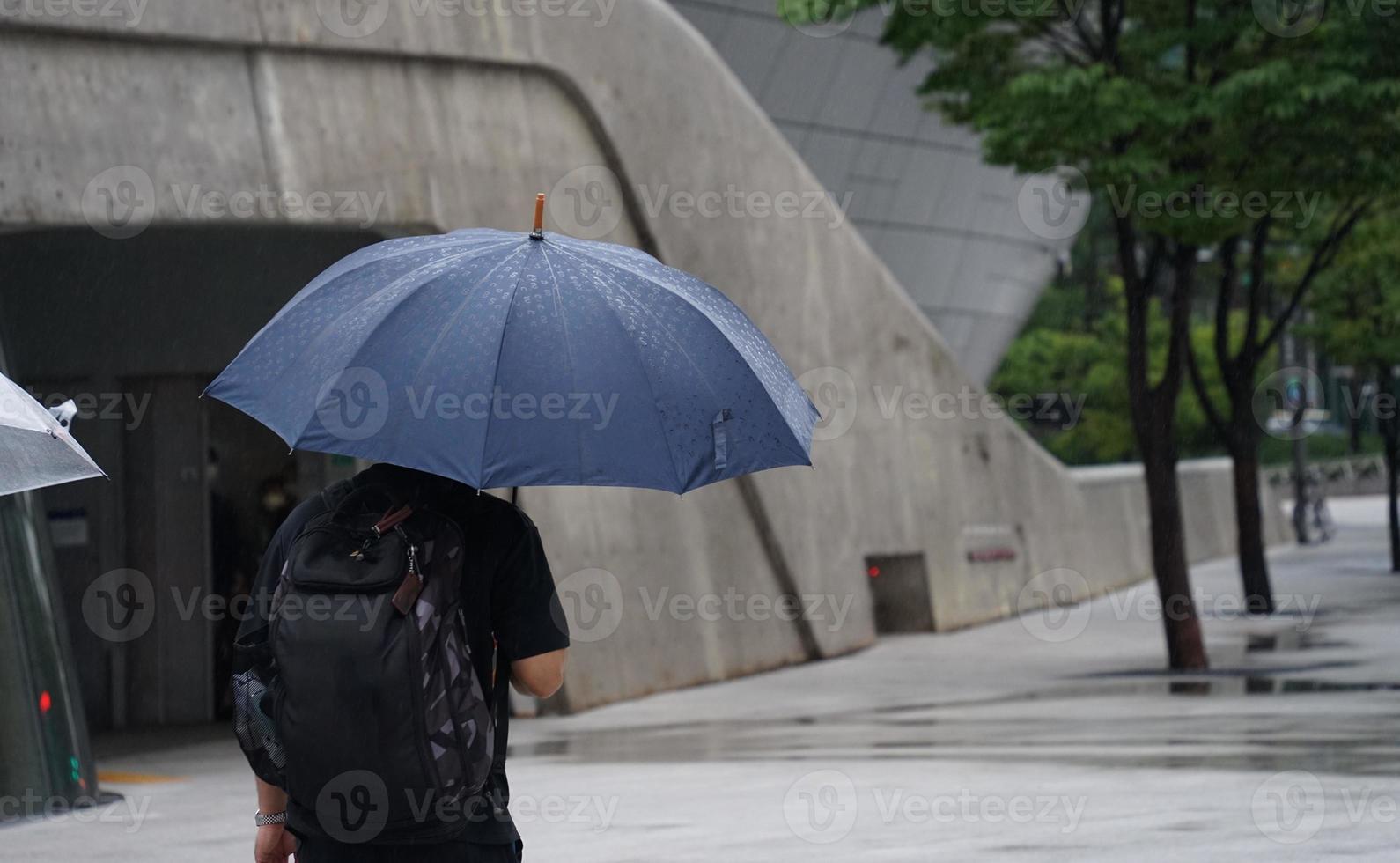 a picture of a man with an umbrella photo