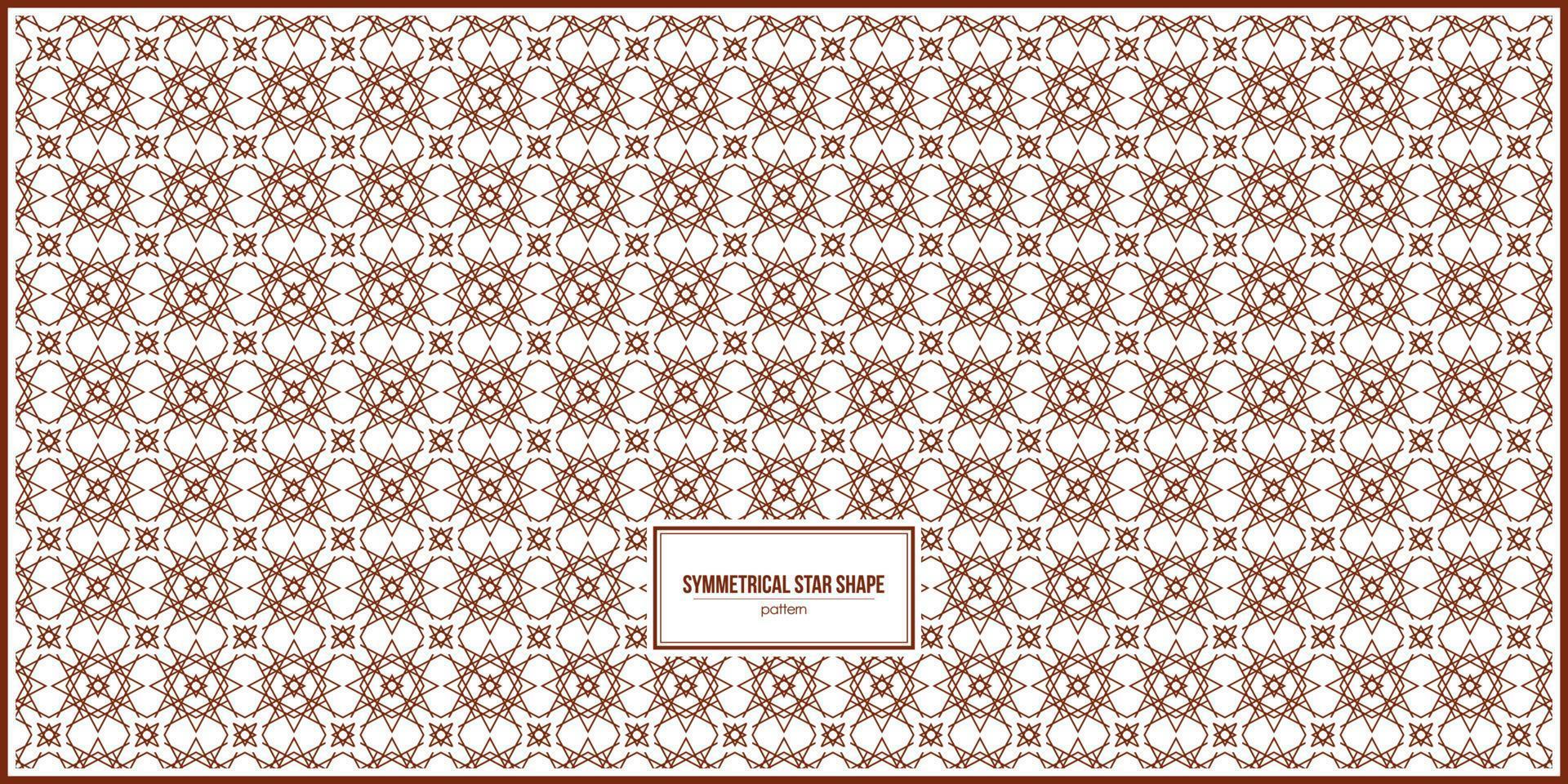 symmetrical star shape pattern design vector
