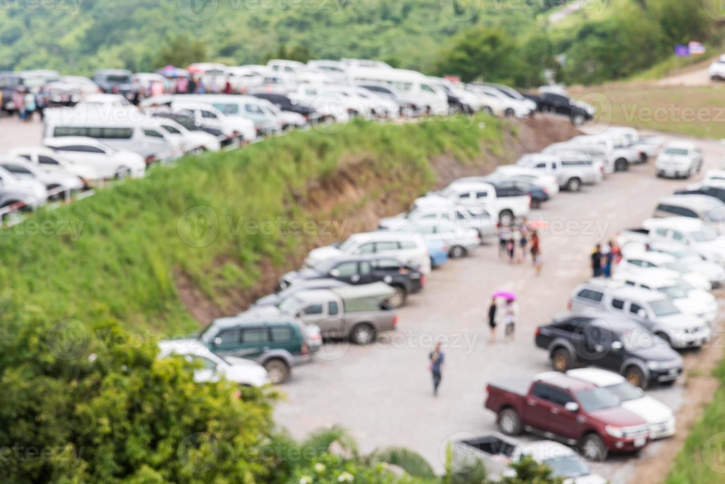 Outdoor car park photo