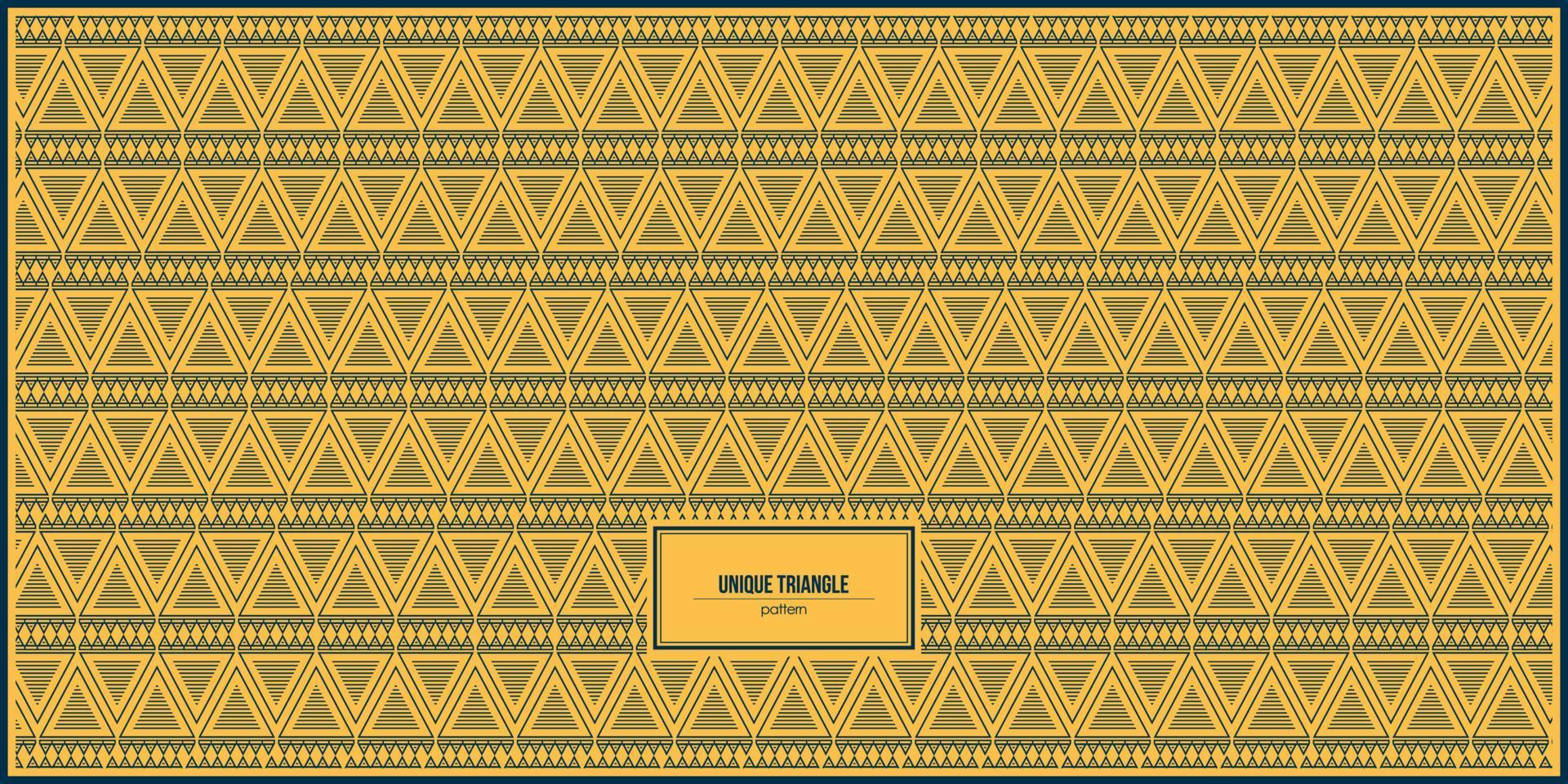 unique triangle pattern with yellow background vector