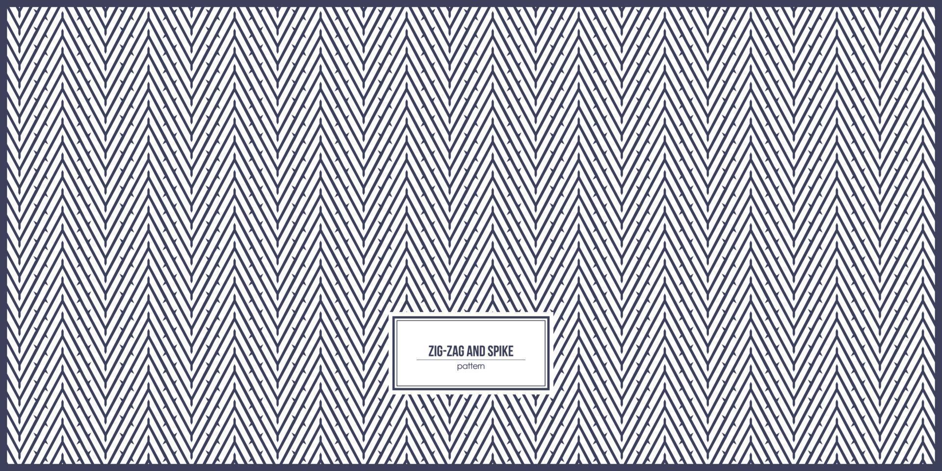 simple pattern of zig-zag and spike vector