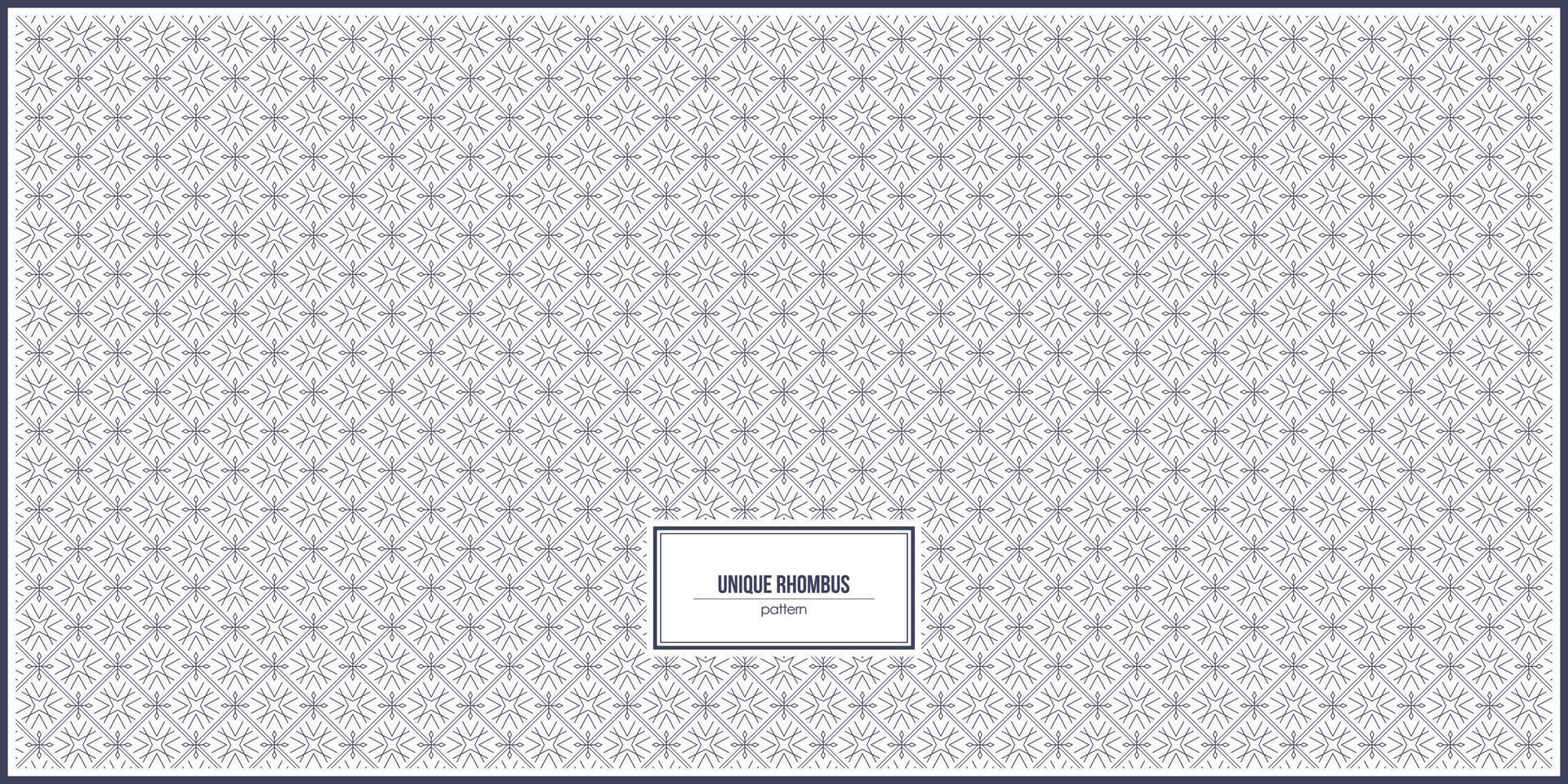 unique rhombus shape pattern design vector