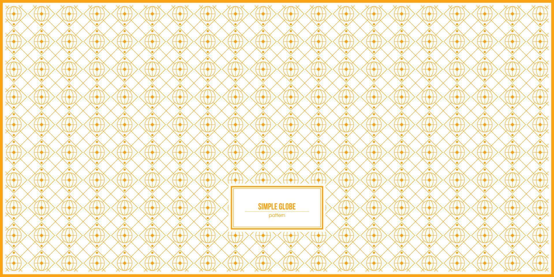 simple design of yellow globe pattern vector