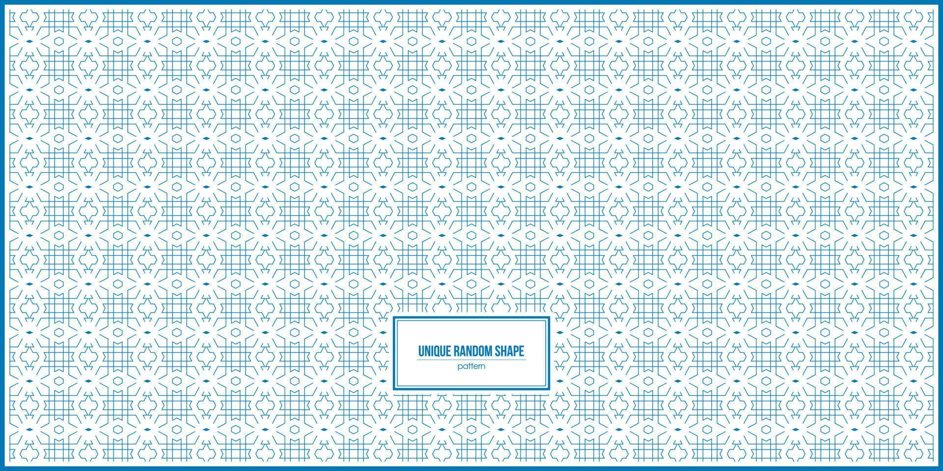 unique shape pattern design with dominant blue color vector