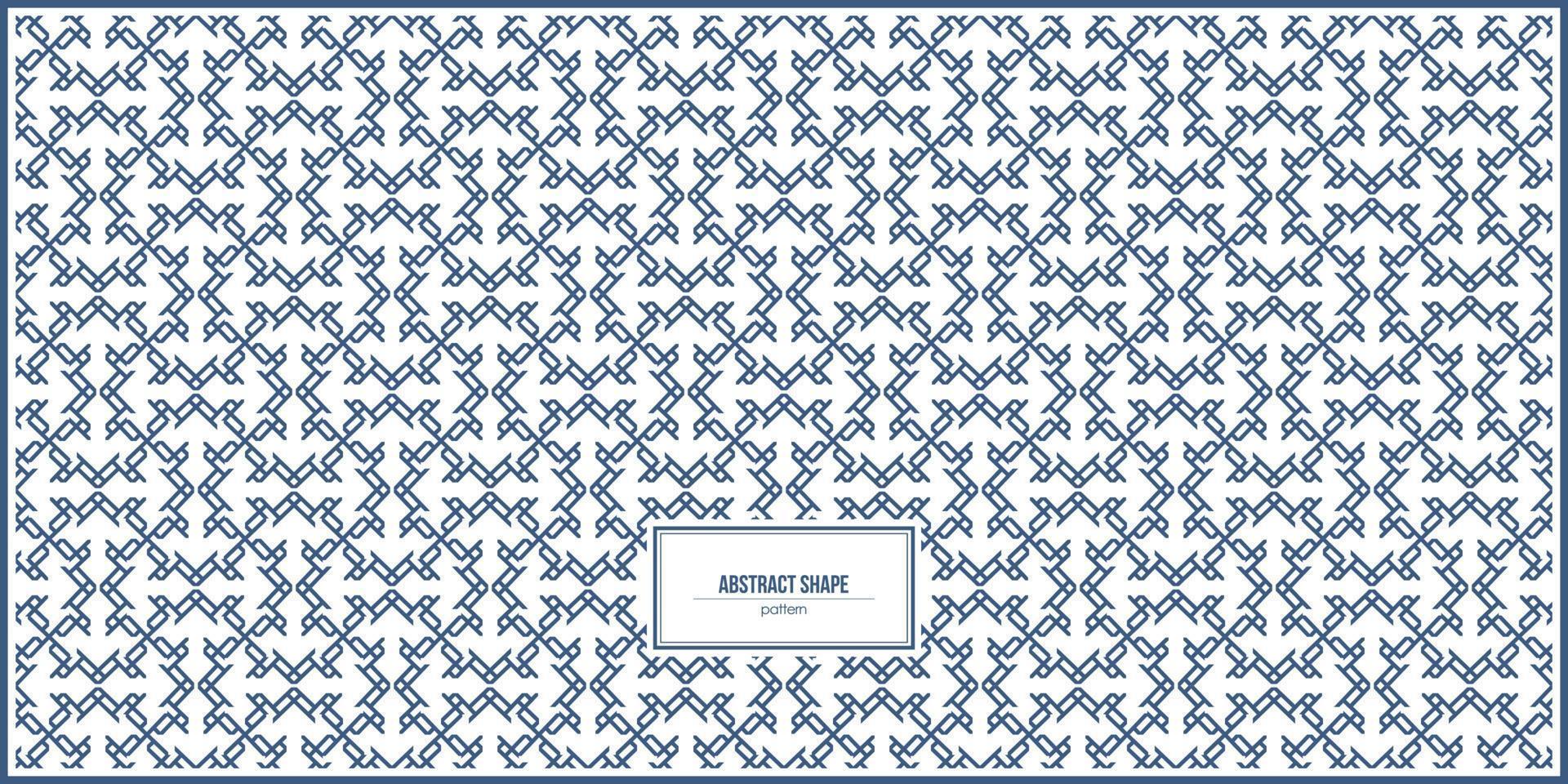 unique shape of abstract pattern design vector