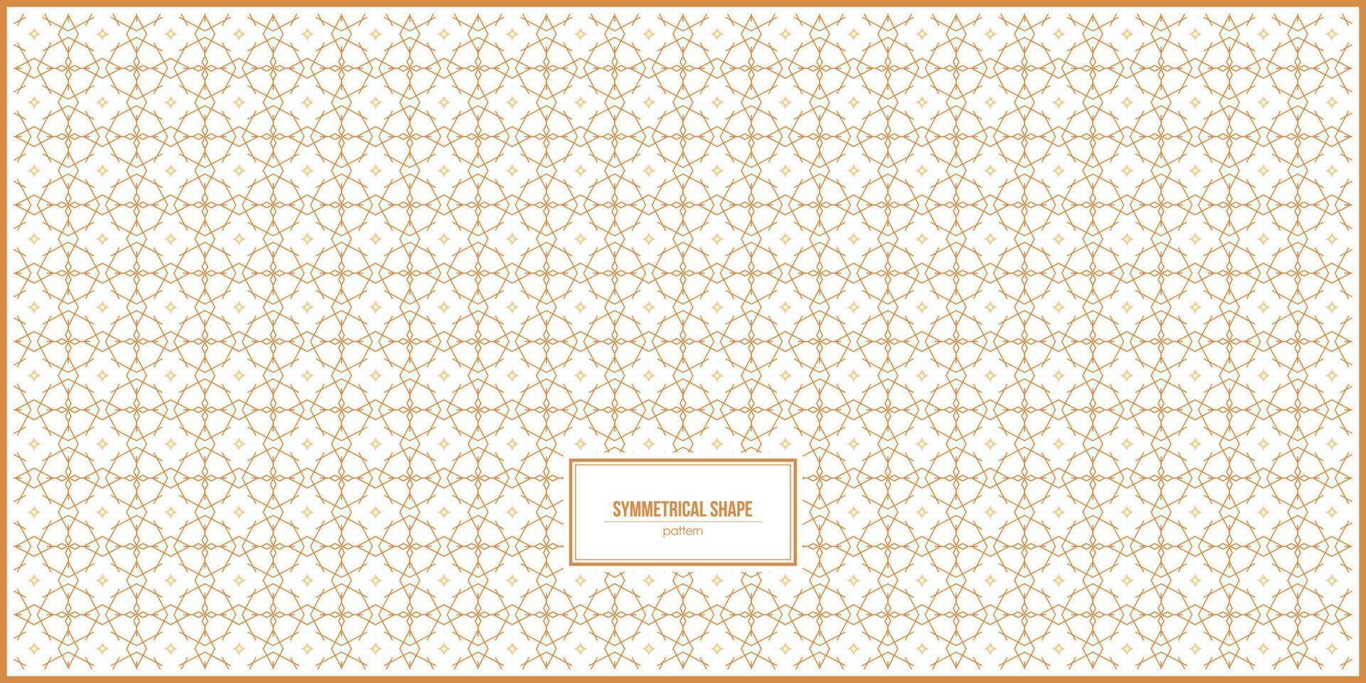 symmetrical and unique shape pattern design vector