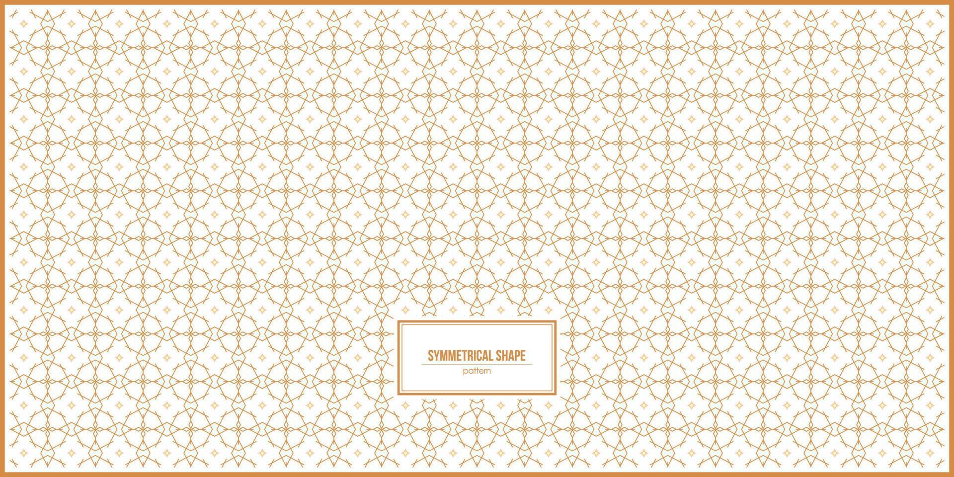 symmetrical and unique shape pattern design vector