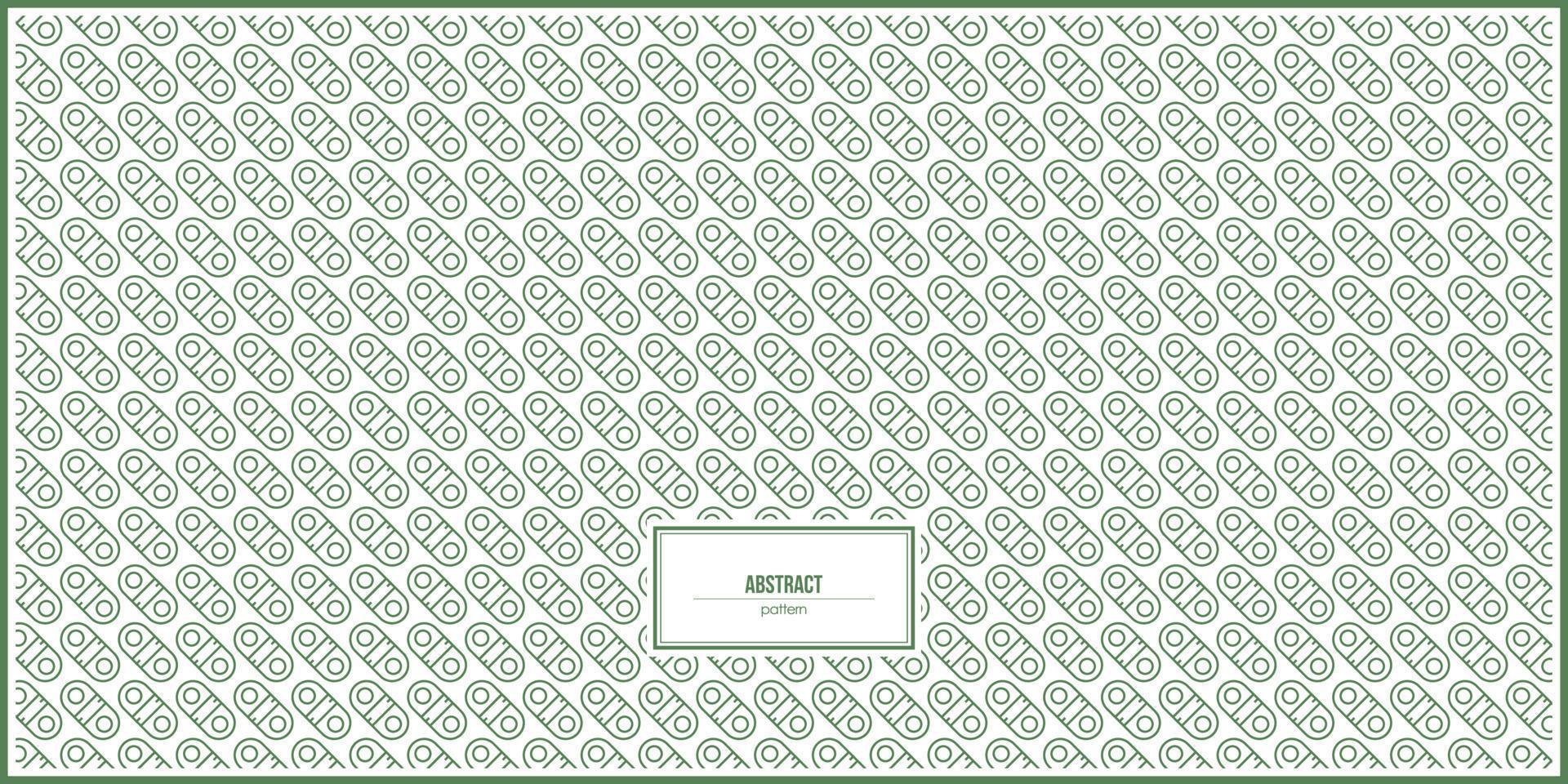 abstract pattern of green circle line vector