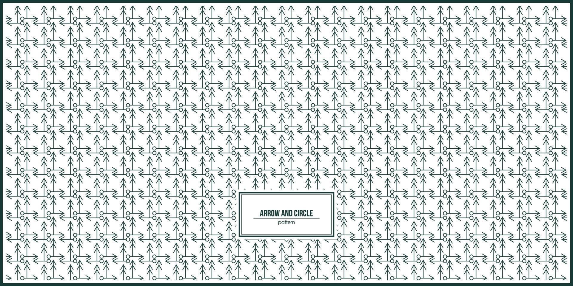 unique combination between arrow and circle pattern vector