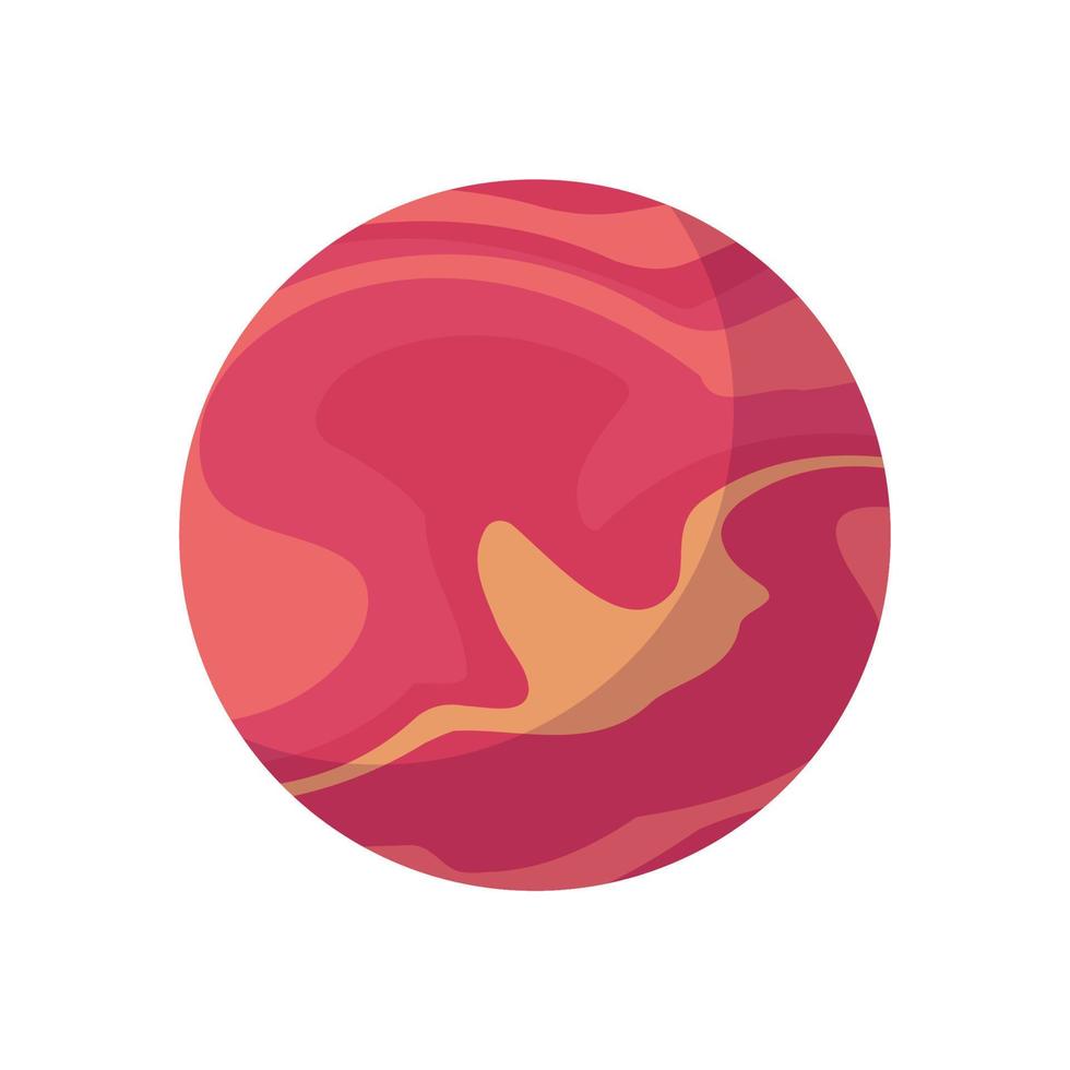 planets in the solar system star science education vector