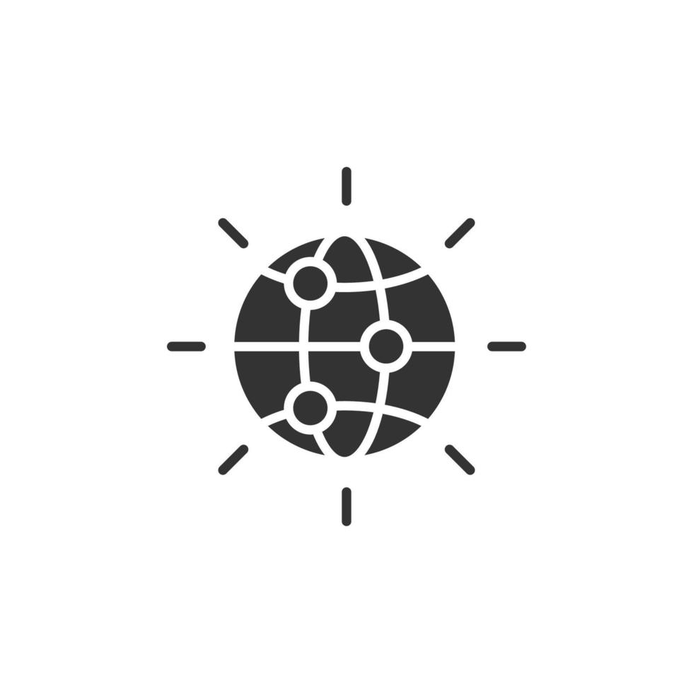 Global networking icons  symbol vector elements for infographic web