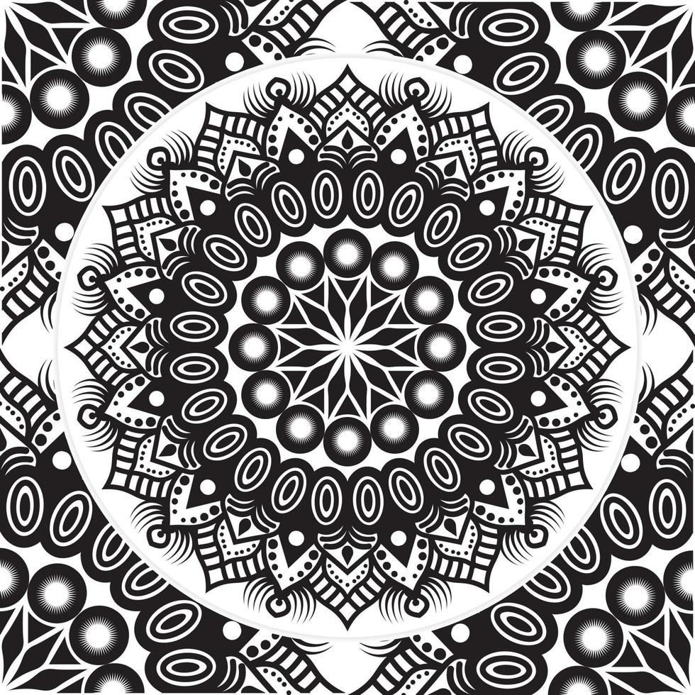 mandala dibujado a mano libro para colorear interior, kdp interior libro para colorear mandala vector, floral mandala página para colorear floral página para colorear vector