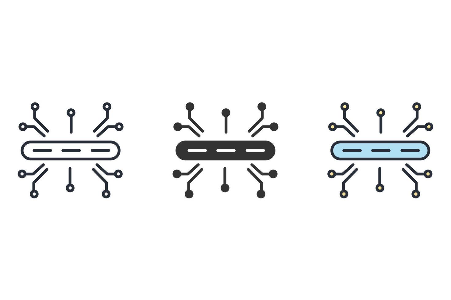 hub icons  symbol vector elements for infographic web