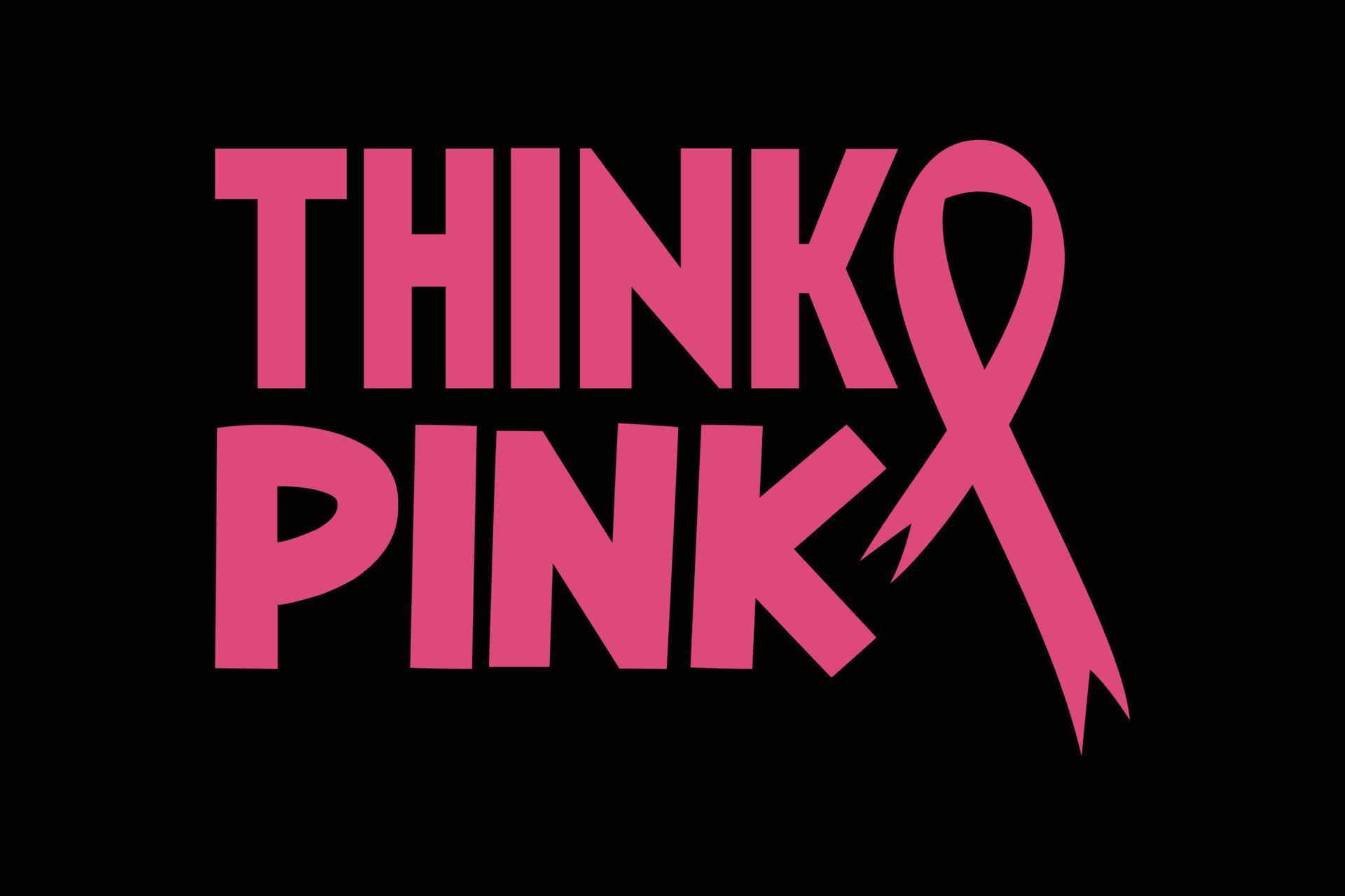 Think pink t-shirt design 10511275 Vector Art at Vecteezy