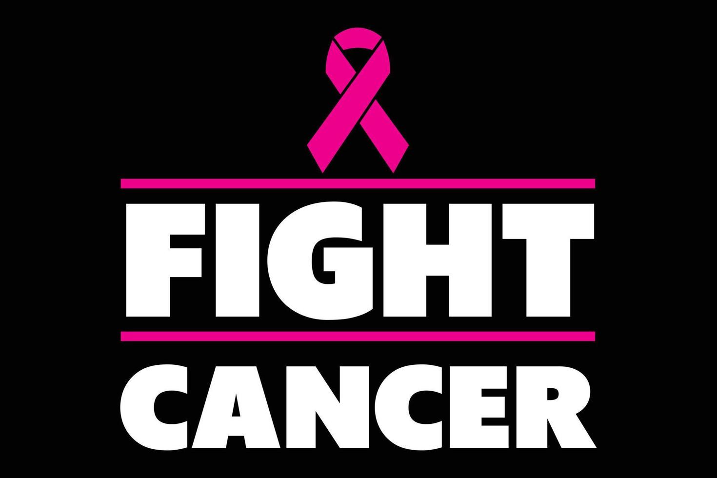 Fight cancer t-shirt design. vector