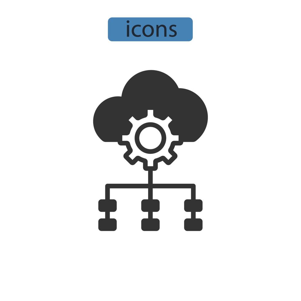 temporal diference icons  symbol vector elements for infographic web