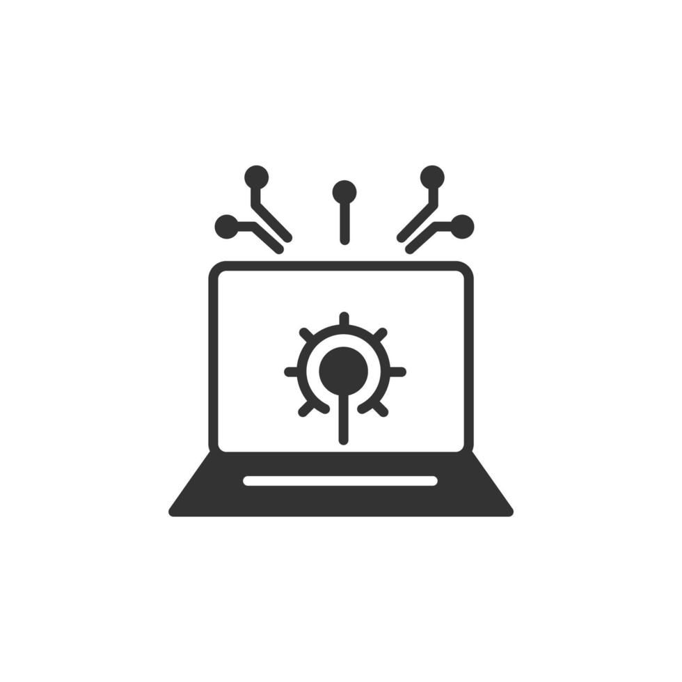 Intrusion detection system icons  symbol vector elements for infographic web