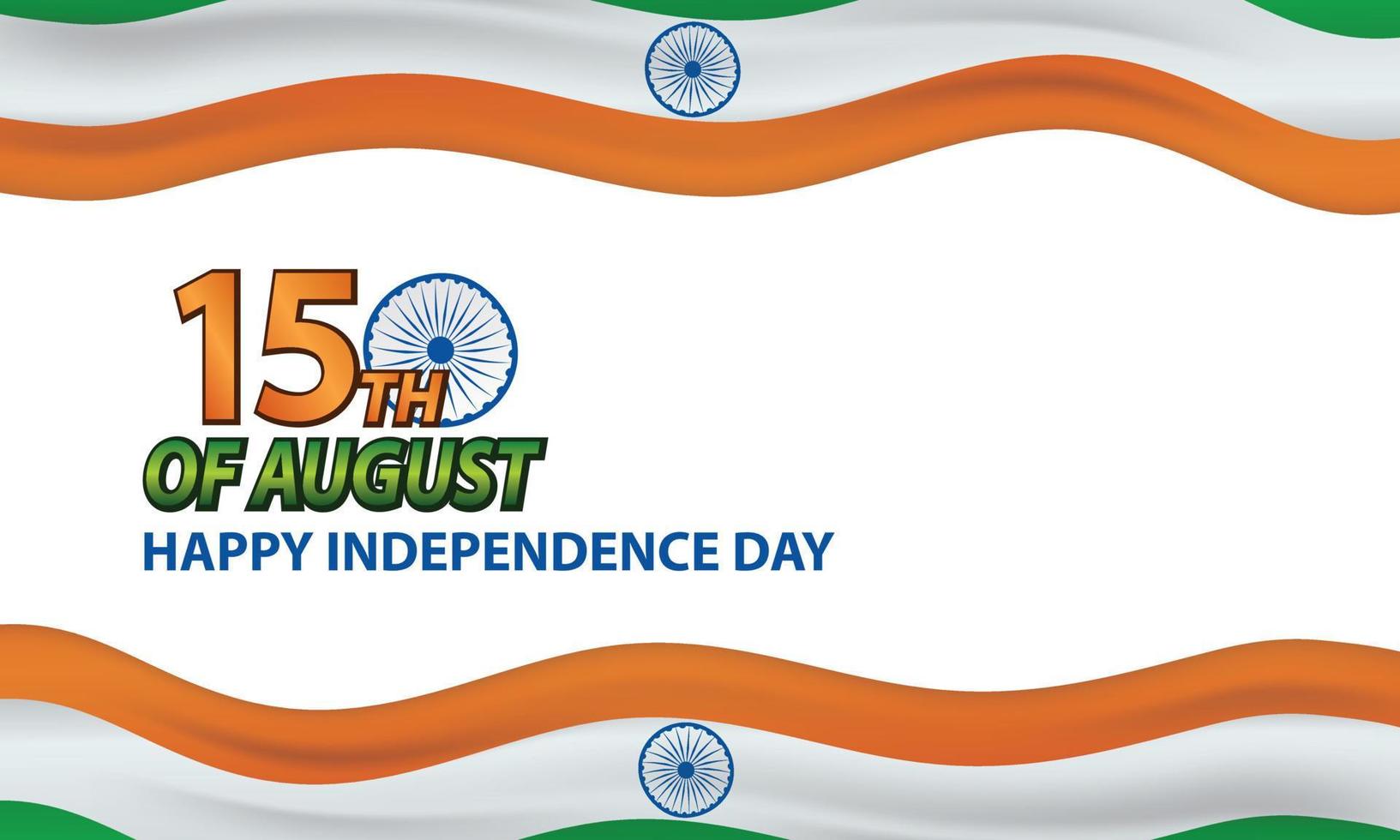 background to commemorate indian independence day vector