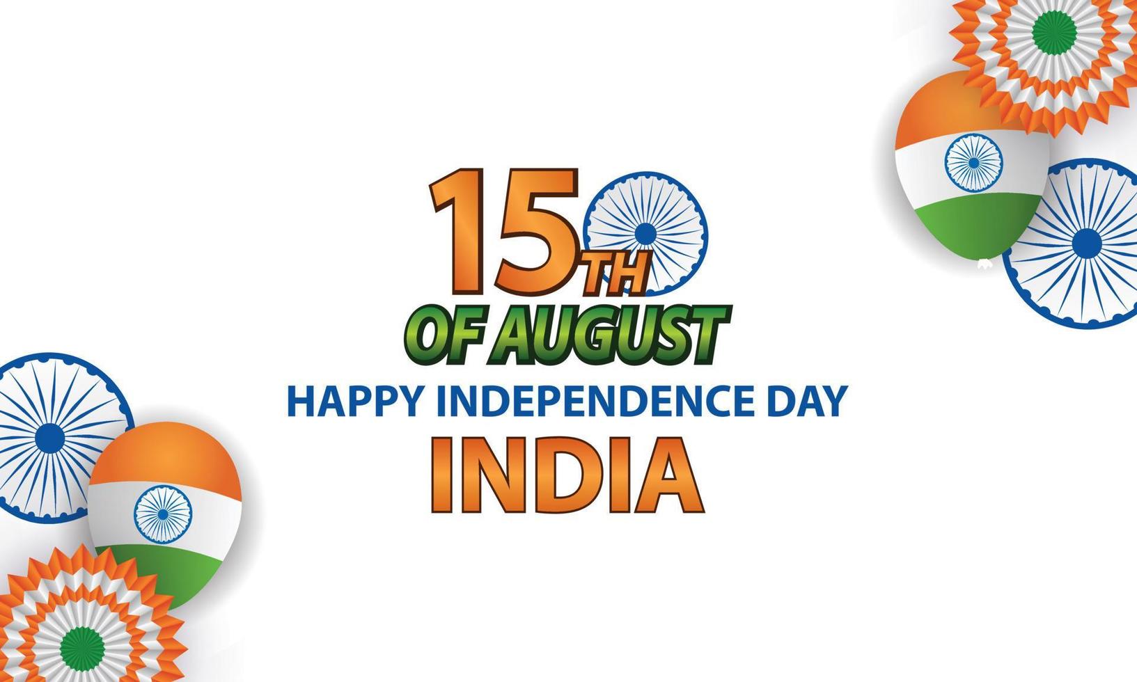 background to commemorate indian independence day vector