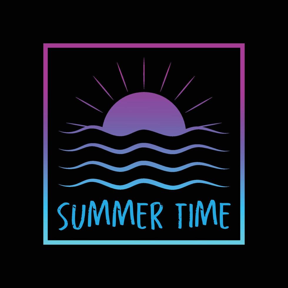 summer vibes merchandise silhouette t-shirt design.Summer logo icon template vector image