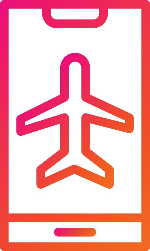 Airplane Mode Vector Icon Design Illustration