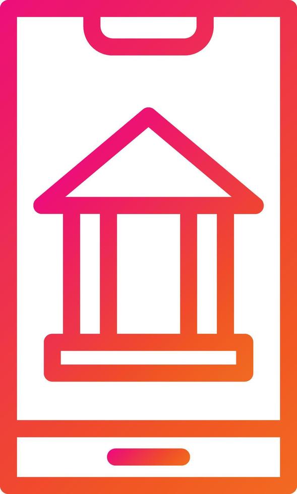 Mobile Banking Vector Icon Design Illustration