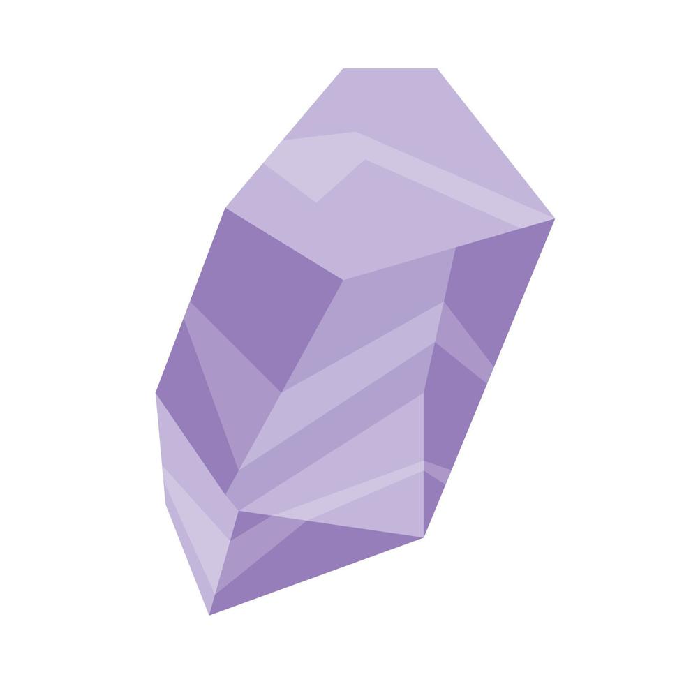 healing crystal cartoon vector