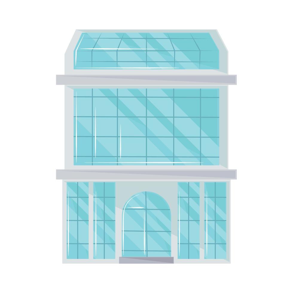 building facade icon vector