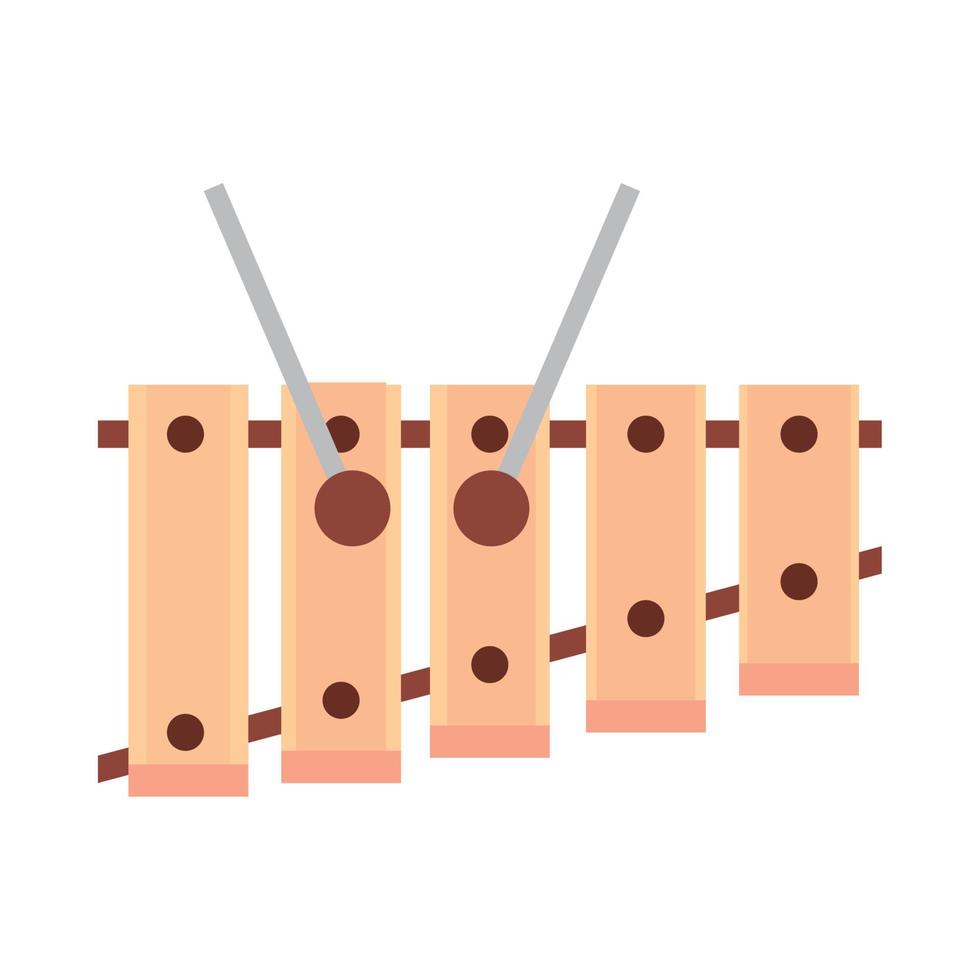 xylophone music instrument vector