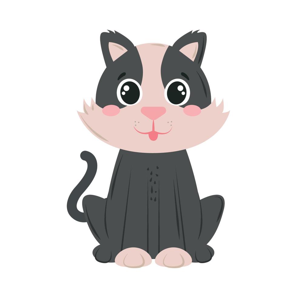 cute cat icon vector