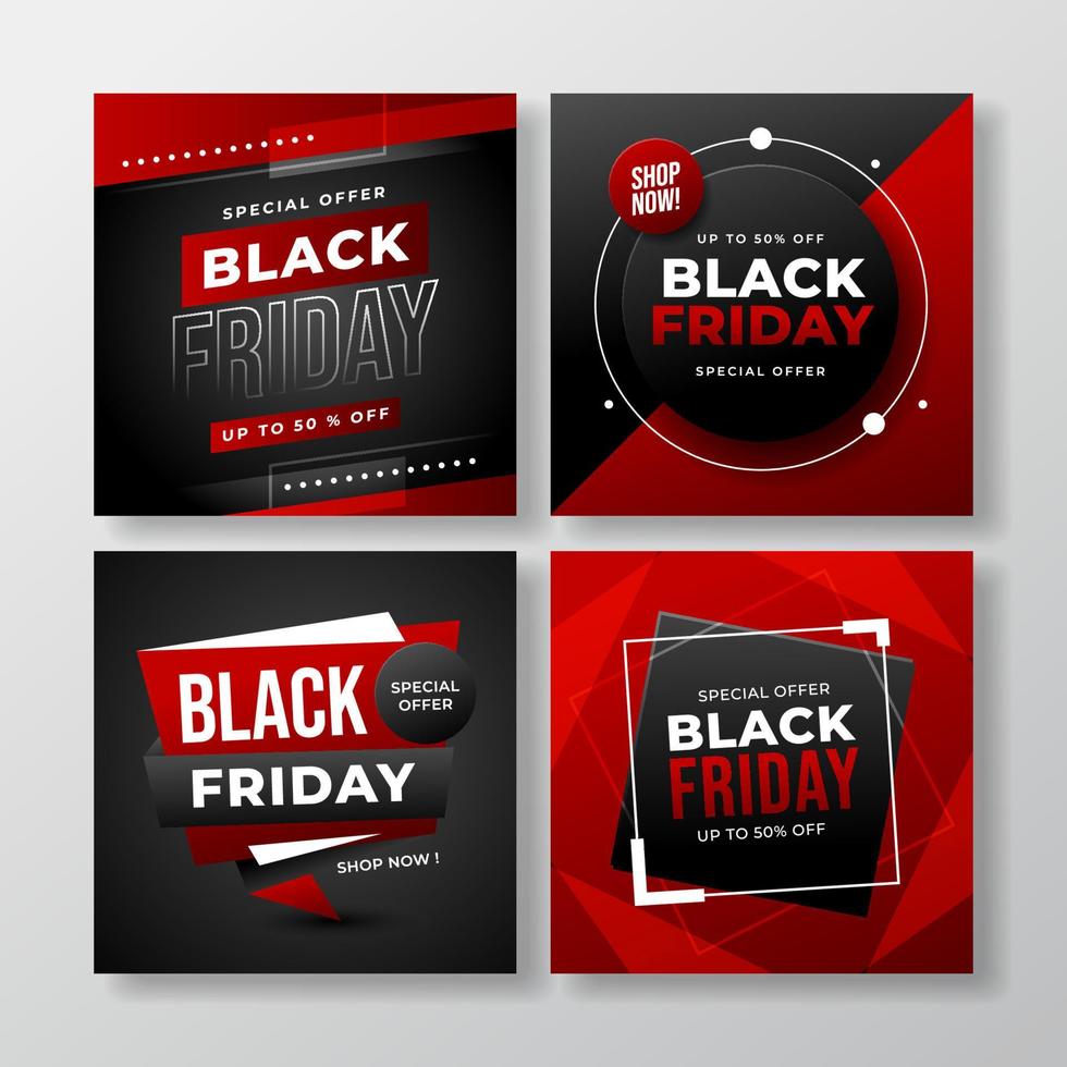 Black Friday Social Media Post vector