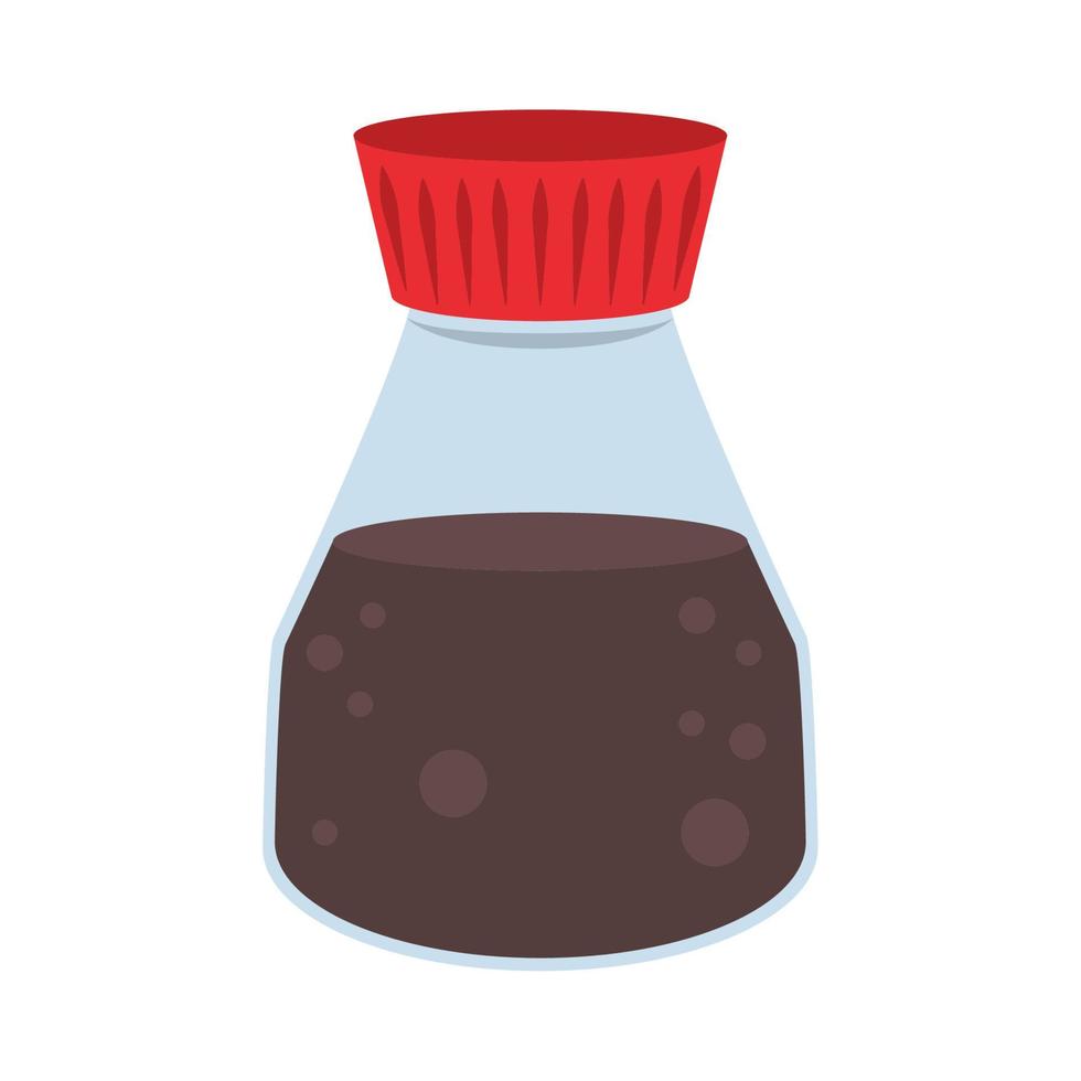 soy bottle sauce vector
