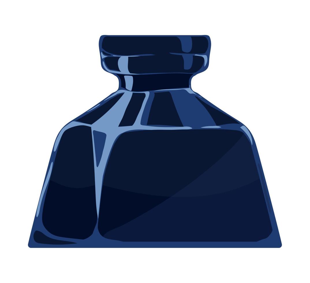 inkwell icon flat vector
