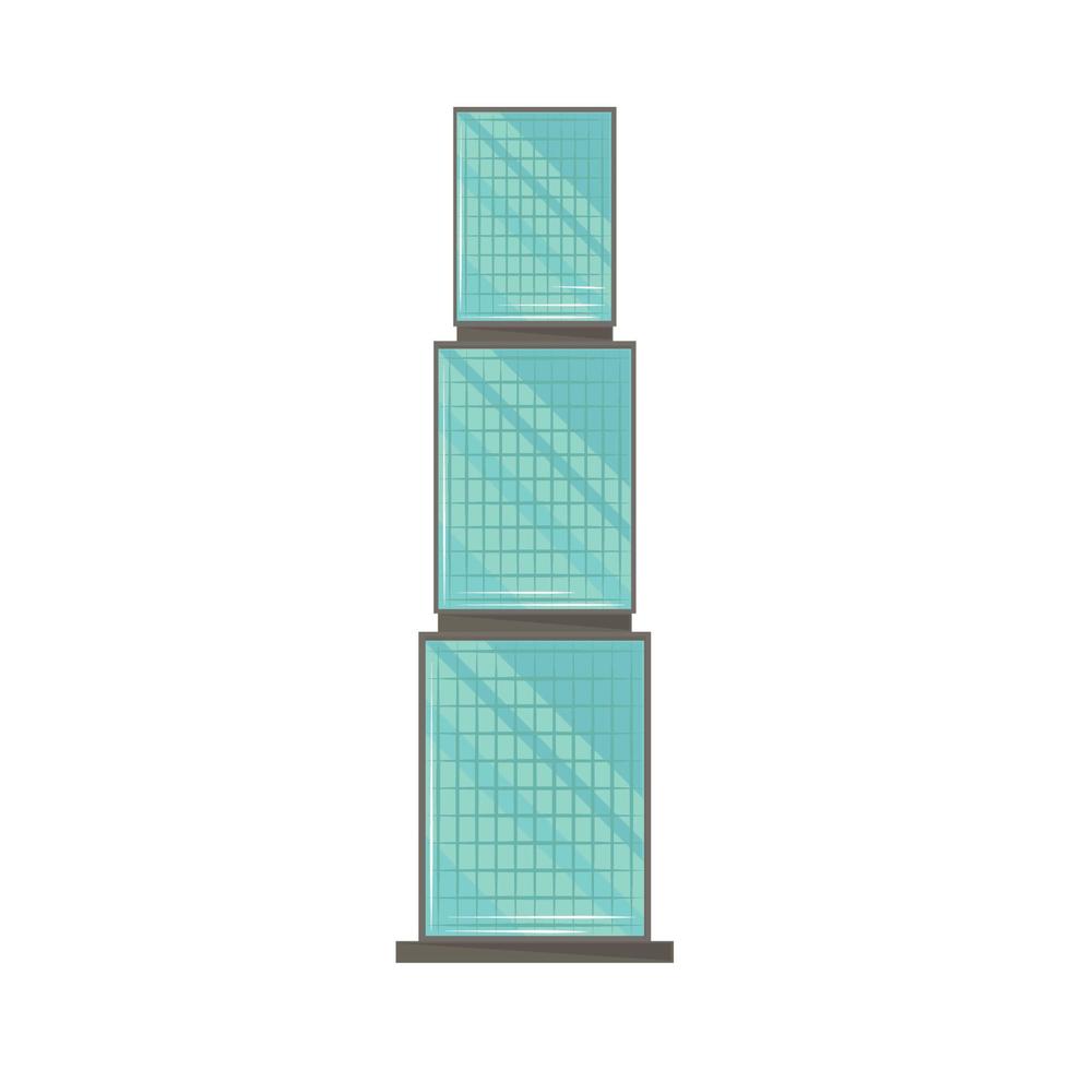 edificio, aislado, icono vector