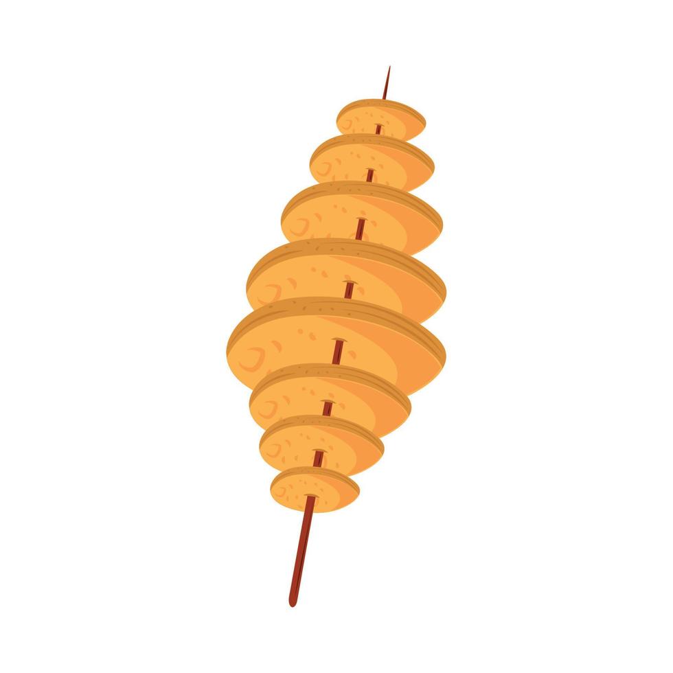 fast food in stick vector