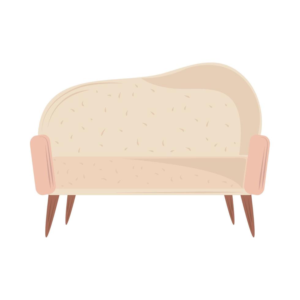 icono de muebles de sofá vector