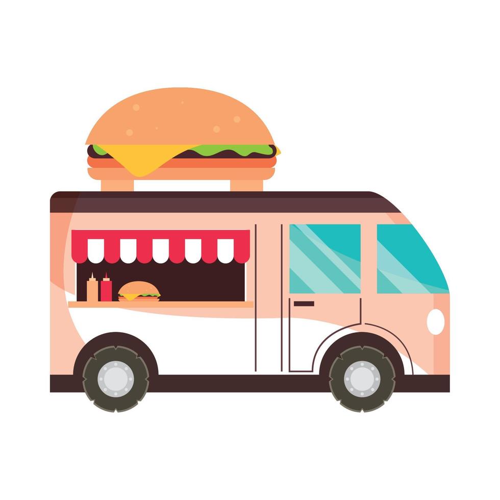 fast food truck vector