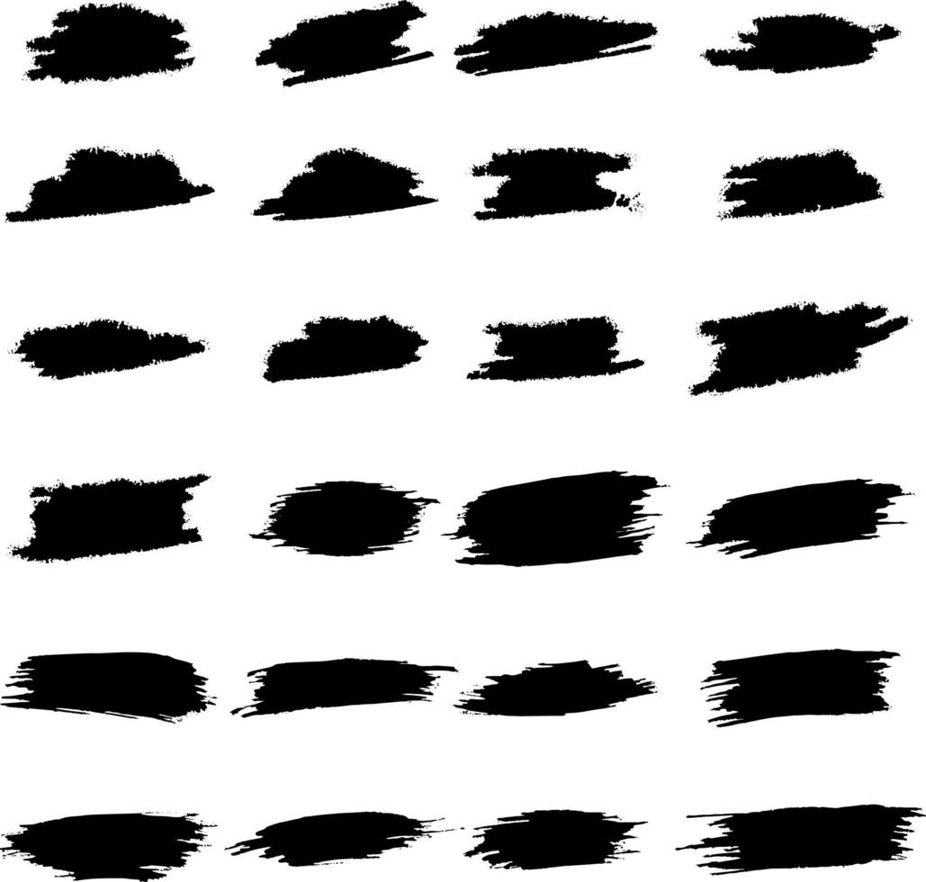 Black Grunge Brush vector