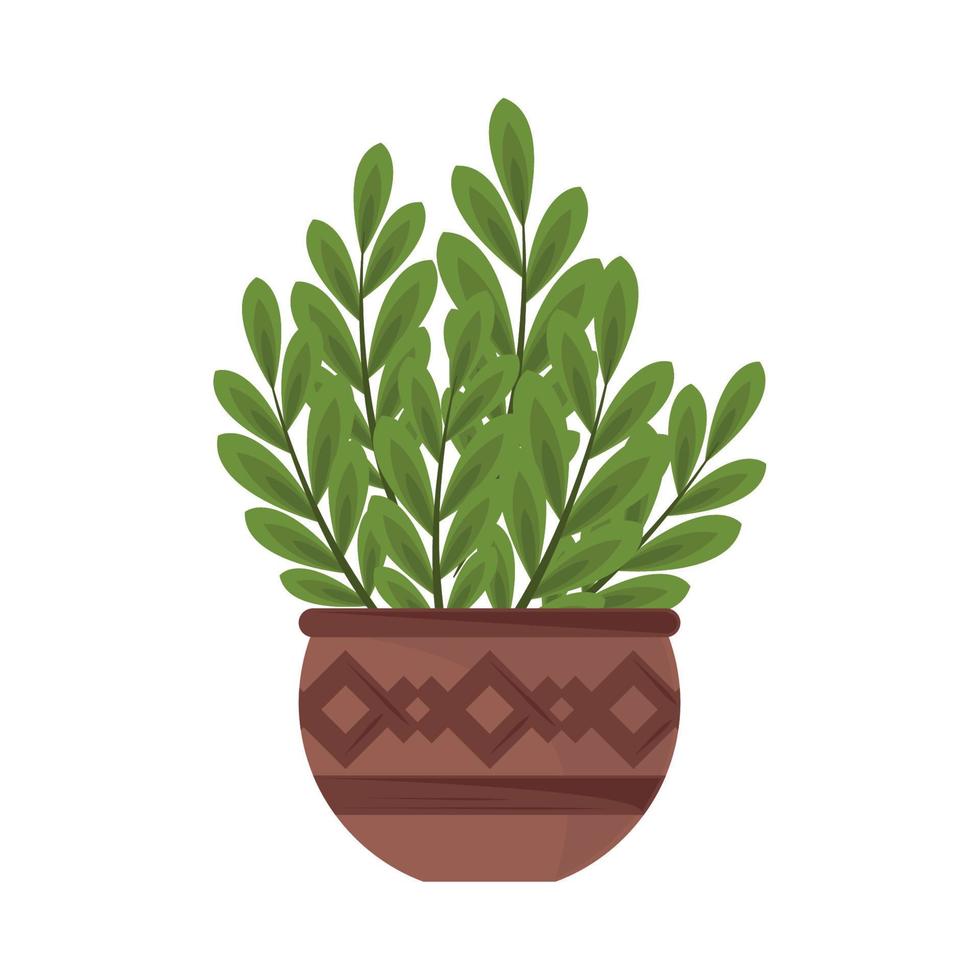 icono de decoración de plantas de interior vector