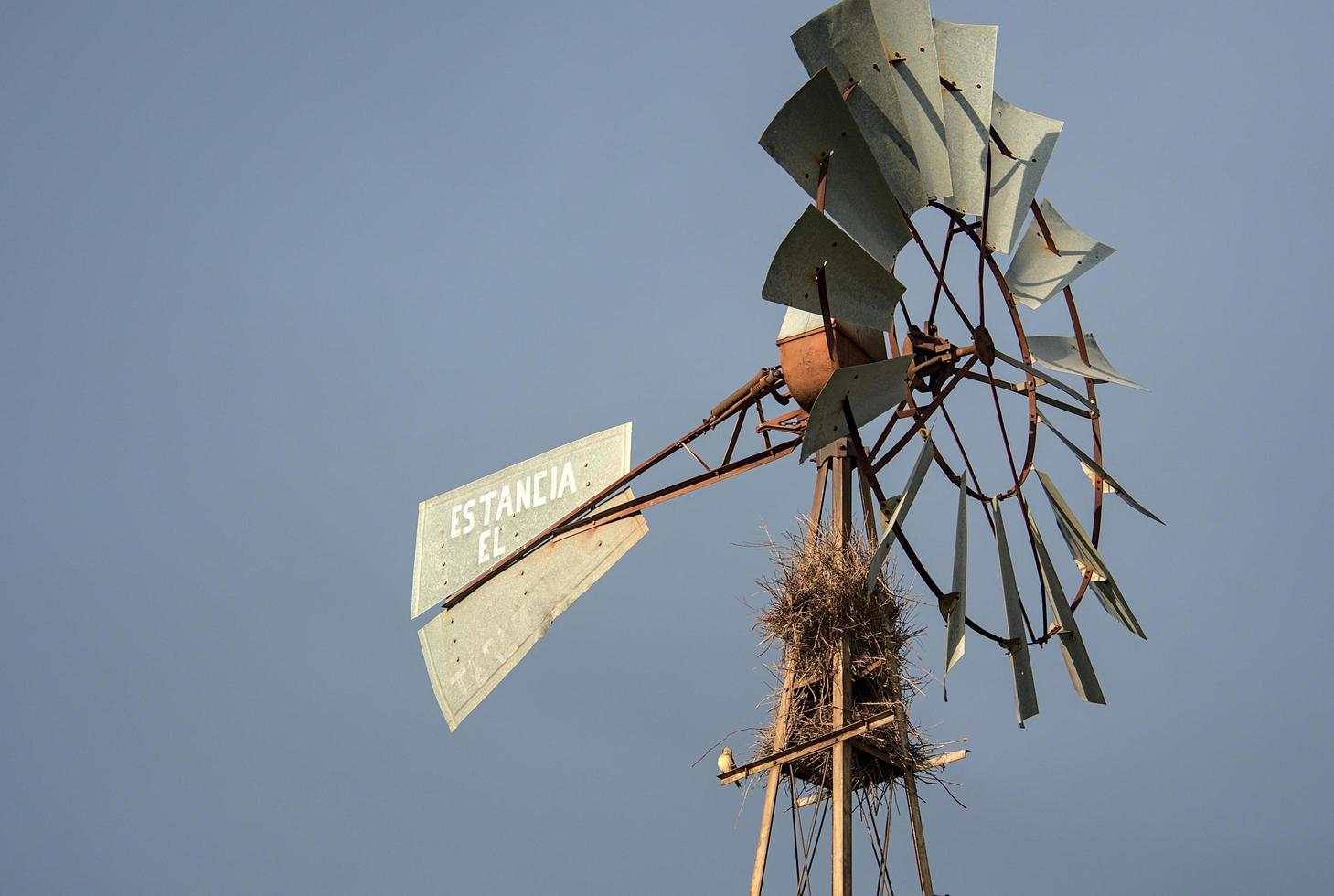 old windmill head photo