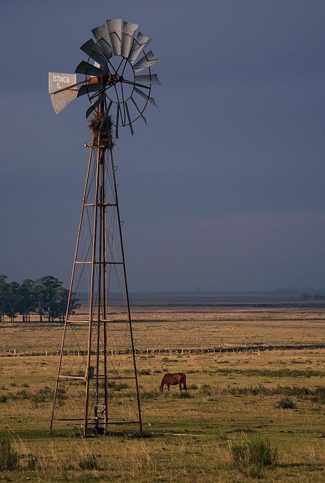 old windmill at the farm photo