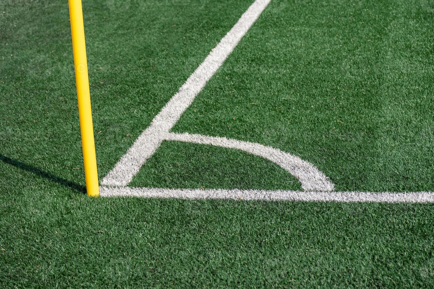 football corner on a stage photo